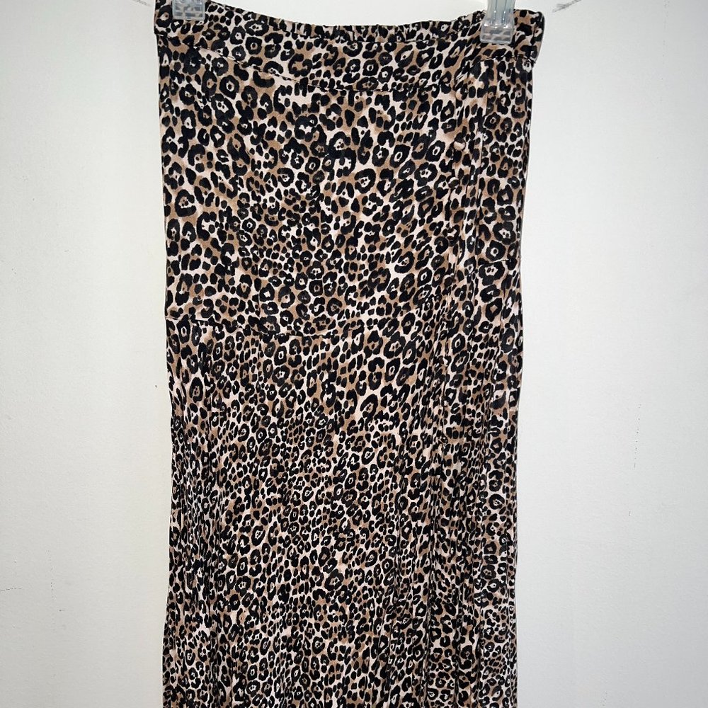 Cheetah Print Stradivarius Maxi Skirt